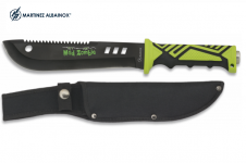 Couteau Mad Zombie de 32 cm  
Lame droite  avec étui en nylon  