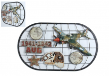 Decor mural militaria vintage 3D 
Avion 1941-1942 AUG  