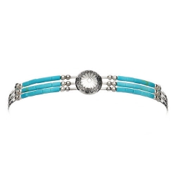 Bracelet 3 Fils Conchas Turquoise
