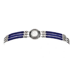 Bracelet 3 Fils Conchas Lapis Lazuli