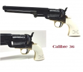 Revolver à poudre noir
Mod Confédéré Navy Yank 1851 Cal. 36  