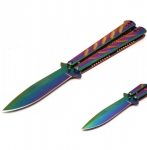 Couteau papillon  RAINBOW de 22.5 cm