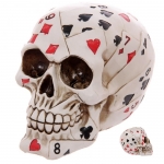 Crane tête de mort  Carte Poker 