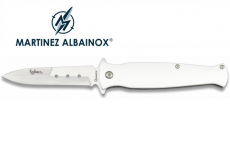 Couteau Pliant Blanc  
Lame de 9.2 cm 