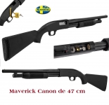 Fusil à pompe MAVERICK Mod.88 
Cal 12/76  (canon de 47cm passé en 60.5 cm)