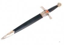 Dague Templière avec fourreau 
de 37 cm   