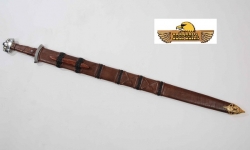 Epée de Frappe Viking forgée 
avec fourreau cuir 