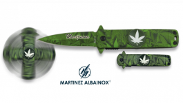 Couteau Pliant de poche Spiner 
Marijuana Lame de 6 cm  