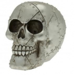 Crâne tête de mort plaque metal  