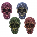 Crâne tête de mort
aux couleurs métallique  