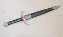 Dague Templière avec fourreau de 39 cm   