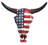 Crane de Vache résine drapeau USA  