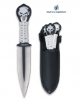 Set de 3 Couteaux de lancer 
Skull Punisher lame de 9 cm  