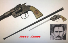 Canne épée Revolver Jesse James   