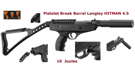 Pistolet à Air break barrel langley hitman 
Cal. 4.5 mm  