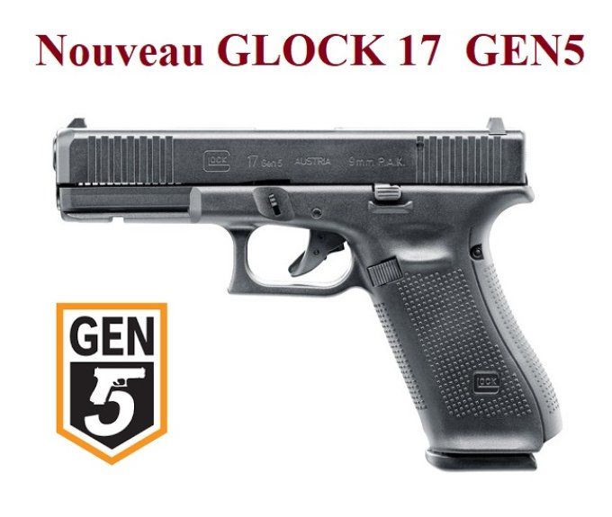 Pistolet GLOCK 17  GEN5 Cal 9 mm