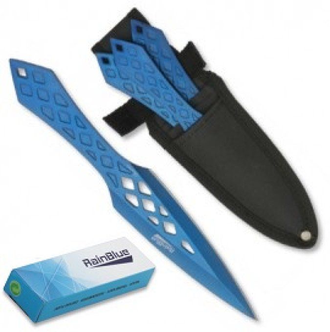 Couteaux de lancer 19 cm Rainblue (x3)