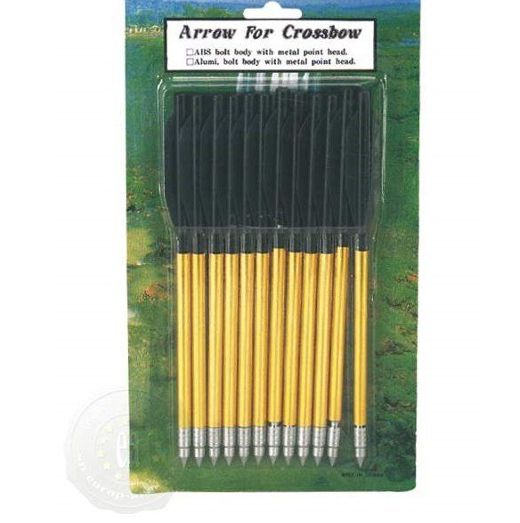 12 FLECHES pour Pistolet Arbalète