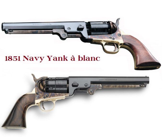 Revolver Colt 1851 Navy Yank acier