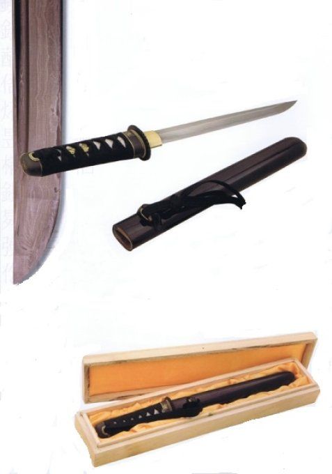 TANTO  Fudoshin  Lame Damas noir feuille