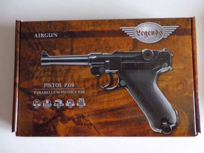 Pistolet à billes acier LEGENDS P.08 « Airguns »