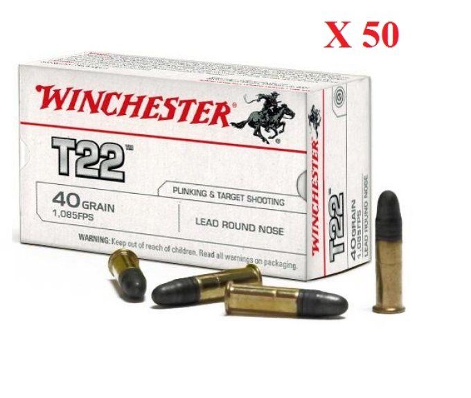 Cartouches 22LR Target Winchester  boite de 50