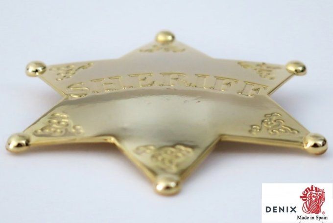 Etoile de shériff Gold 6 pointes  