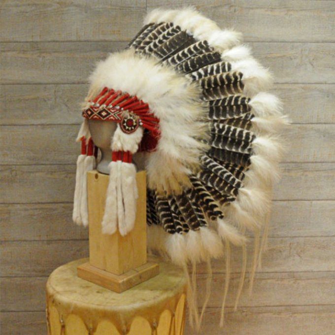 Coiffe indienne Navajo de 36 pouces Made in USA ( Mod SPIRIT EAGLE )