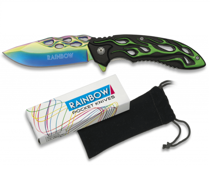 Couteau Pliant Rainbow ( Tribal)
