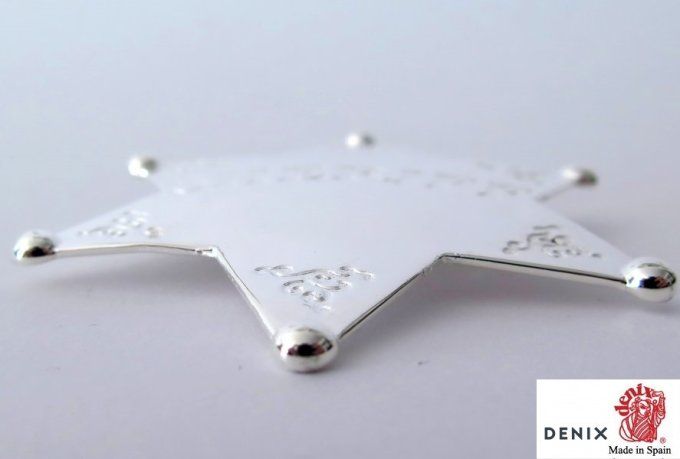 Etoile de shériff Sliver 6 pointes