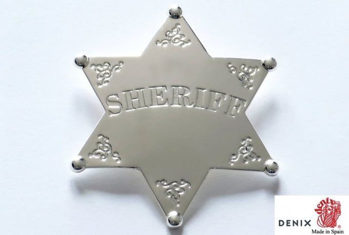 Etoile de shériff Sliver 6 pointes