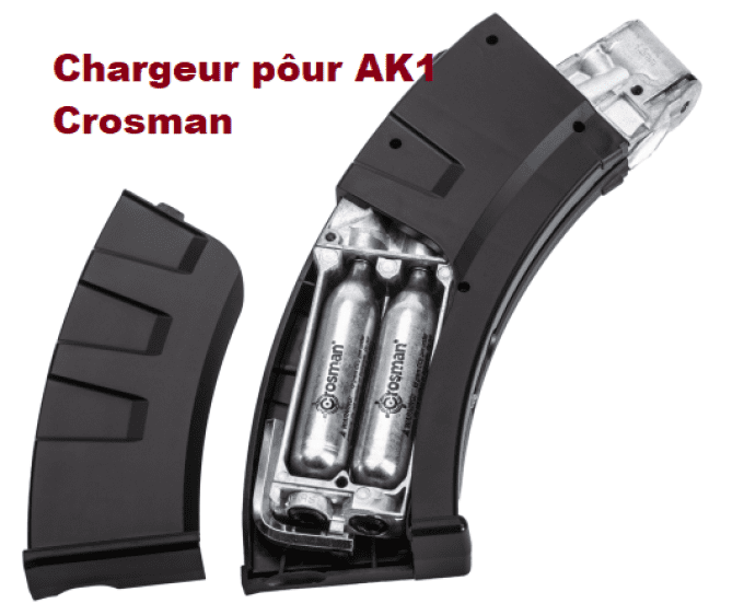 Chargeur pour AK1   « Crosman »/ Cal 4.5  Billes Acier  et Co2