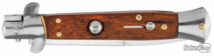 Couteau pliant Automatique Bois sicilien Lame de 10 cm