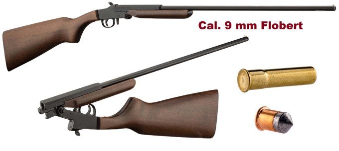 Carabine pliante monocoup Little Badgger bois – Cal 9mm flobert