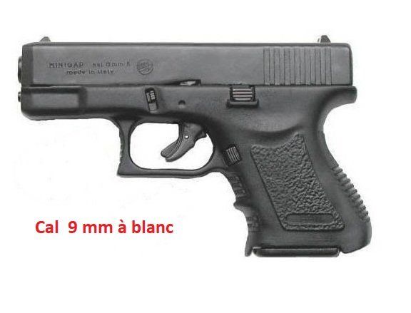 lot de 3 armes de dissuasion de défence ou d'entrainement à blanc