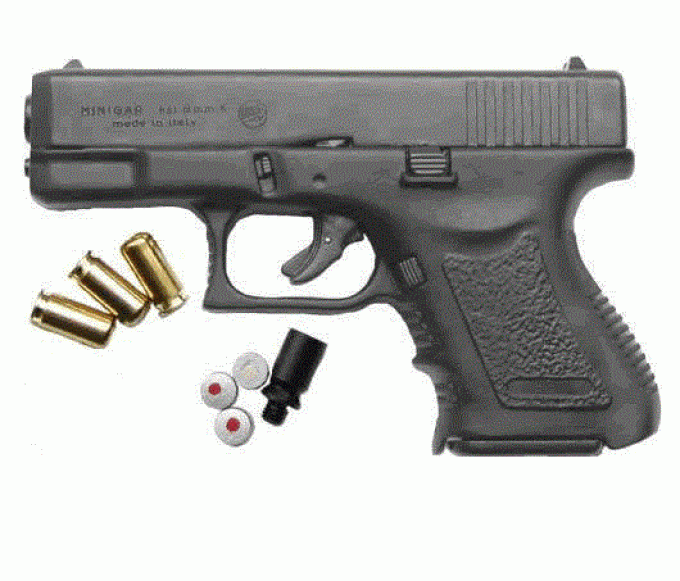 Pistolet à blanc Mini GAP Bruni, Réplique Mini Glock