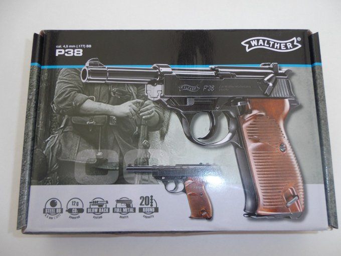 Pistolet à billes acier WALTHER P38 « Airguns »
