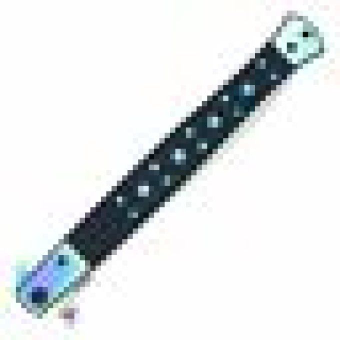 Couteau Pliant automatique Big Boy Stiletto Noir et arc en ciel Lame de 14.5 cm