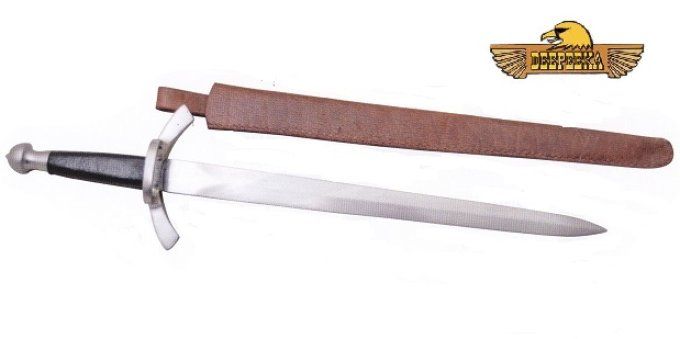 Dague Forgé avec fourreau Cuir