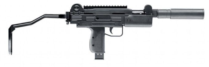 Pistolet mitrailleur mini uzi  « IWI  »/ Cal 4.5  Billes Acier  et Co2