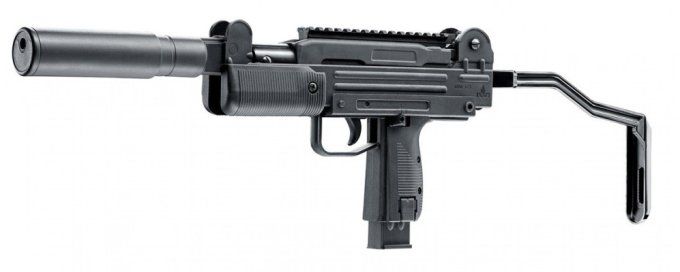 Pistolet mitrailleur mini uzi  « IWI  »/ Cal 4.5  Billes Acier  et Co2