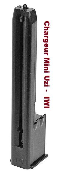Chargeur pour  mini uzi  « IWI  »/ Cal 4.5  Billes Acier  et Co2