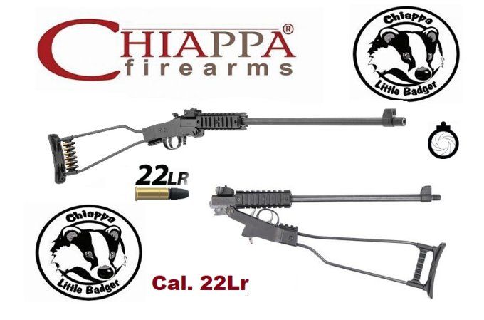 Carabine CHIAPPA // LITTLE  BADGER 22 LR mono-coup et Pliante
