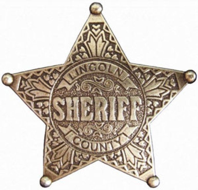 Etoile shériff Lincoln County 5 pointes