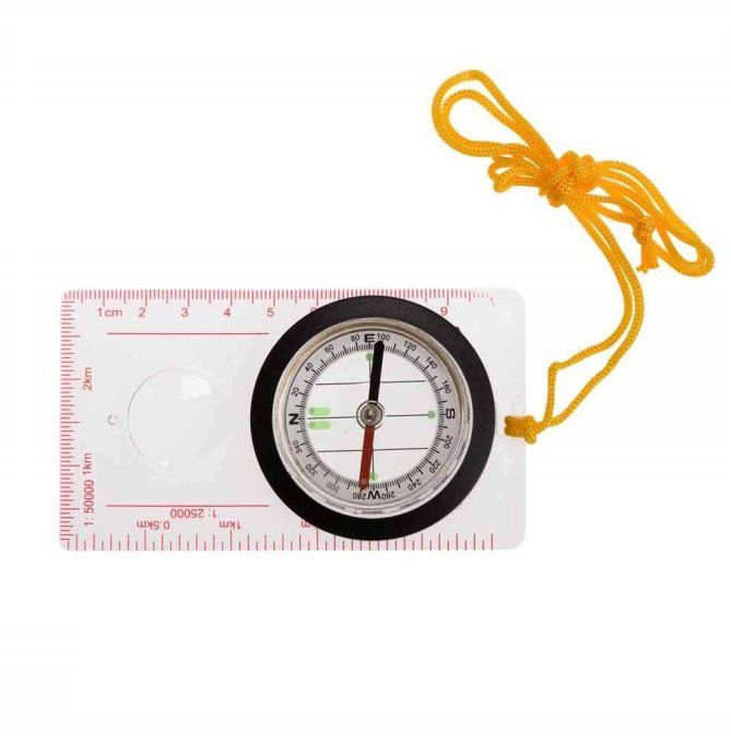 Boussole Scout de Carte avec Règle et loupe - BARBARIC   