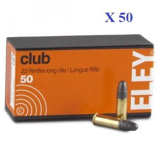 Cartouches 22LR ELEY  CLUB  boite de 50