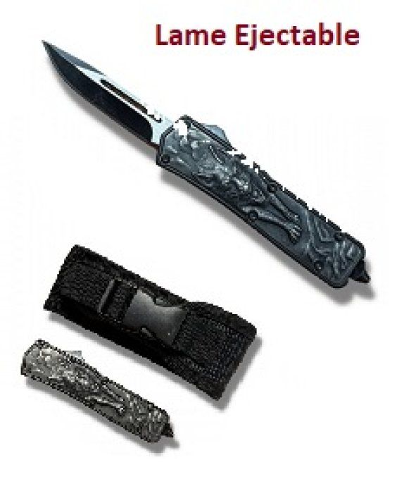 Couteau Automatique (éjectable)  décoré Lou 3D