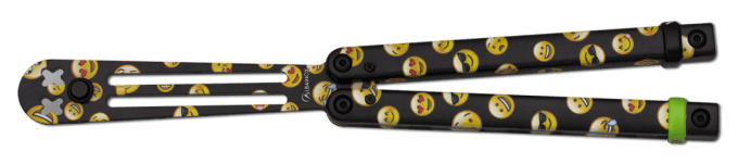 Couteau papillon emoji D’entrainement  lame de 11 cm