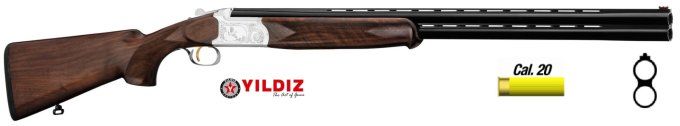 Fusil  YILDIZ  Superposé Luxe Ejecteurs  Cross Pistolet  *  Cal 20/76
