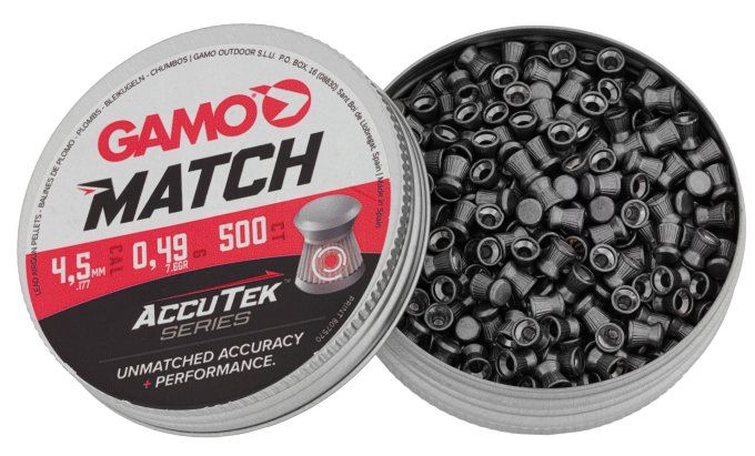 Plombs Gamo Match Accutek  – Cal. 4.5 mm  X 500